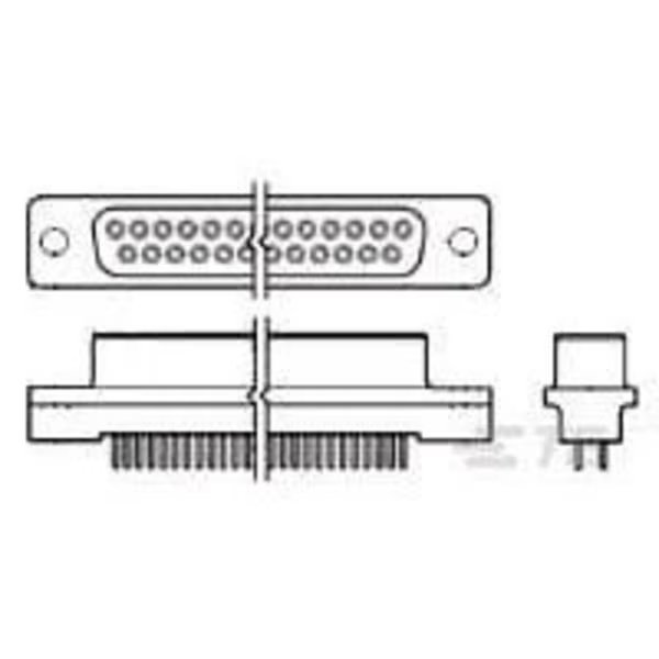 15 RCPT SP/AP INSRT, Te Connectivity, Mfr#: 745057-3